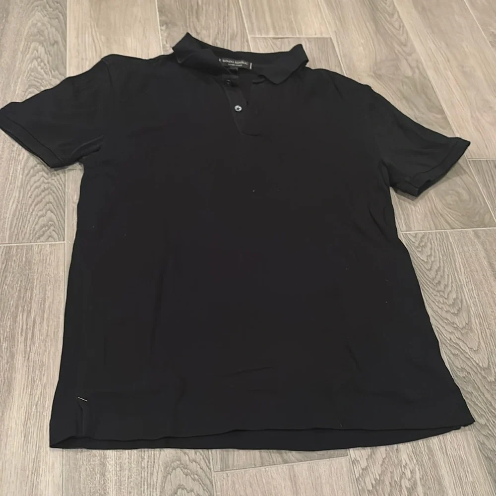 Banana Republic Mens Black Collard Shirt Size S